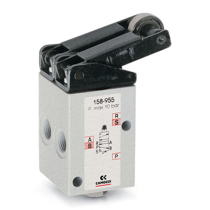 Válvula de accionamiento mecánico 5/2 vías 158-955