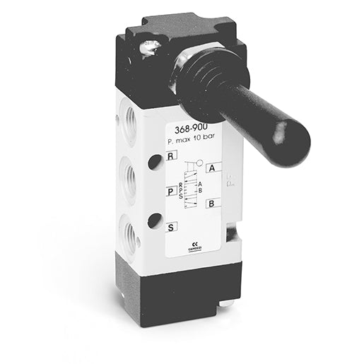 Vávula con palanca 5/3 vías cc 368-900