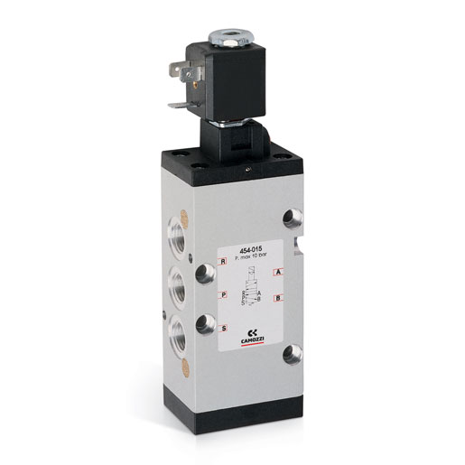 Electroválvula 5/2 Vías De G1/4, Monoestable - Mod. 454.