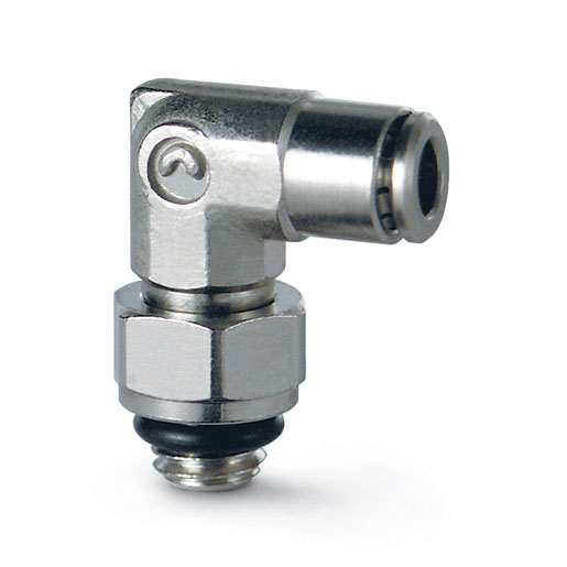 Racor codo macho giratorio métrico 6522 3-M3