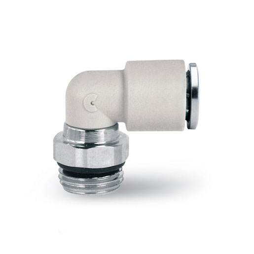 Racor codo giratorio macho métrico-cilíndrico 7522 16-1/2