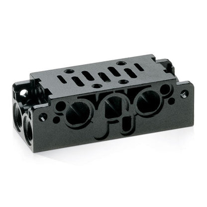 Placa base por batería, entradas/descarg. canalizadas y salidas front. V