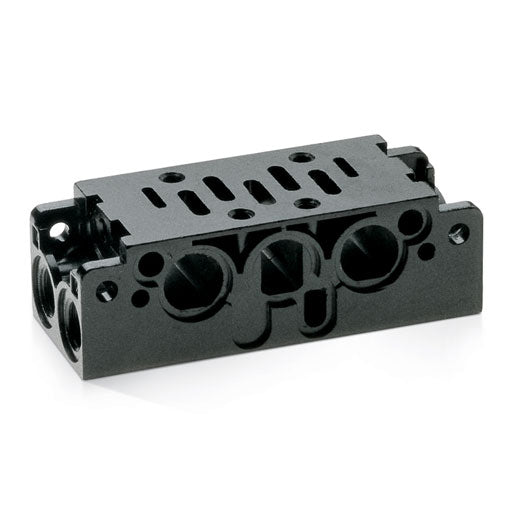 Placa base por batería, entradas/descarg. canalizadas y salidas front. V