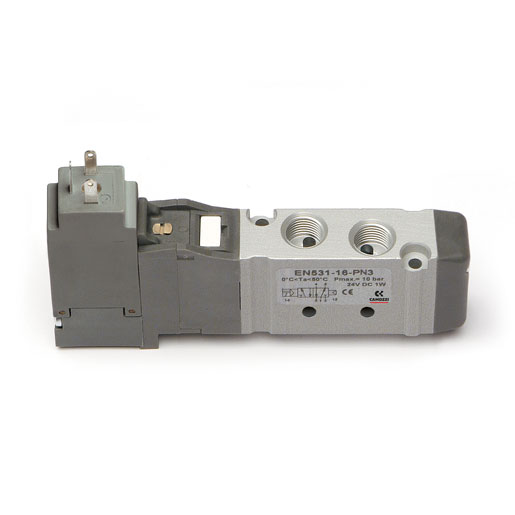 Válvula de accionam. eléctrico-neumático, monoestable - tamaño 16