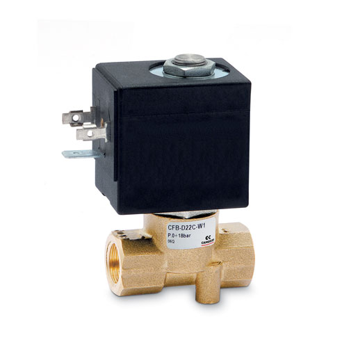 Electroválvula operada directamente, 2/2 NC - NO y 3/2 NC CFB-D22C-R1