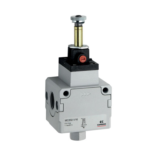 Válvula 3/2 Eléctrica-Neumática Camozzi Mc202-V36