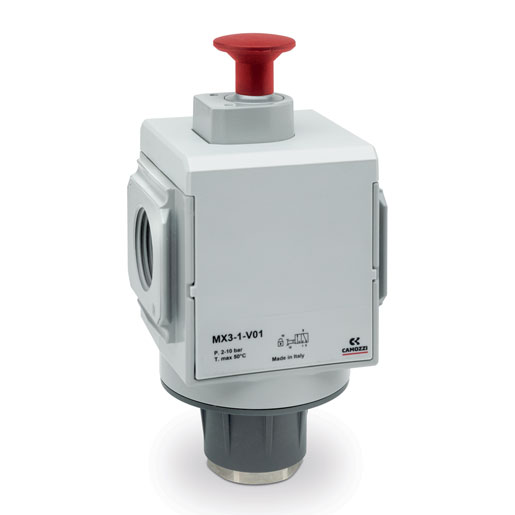 Válvula De Cerradura Manual Camozzi Mx2-1/2-V01