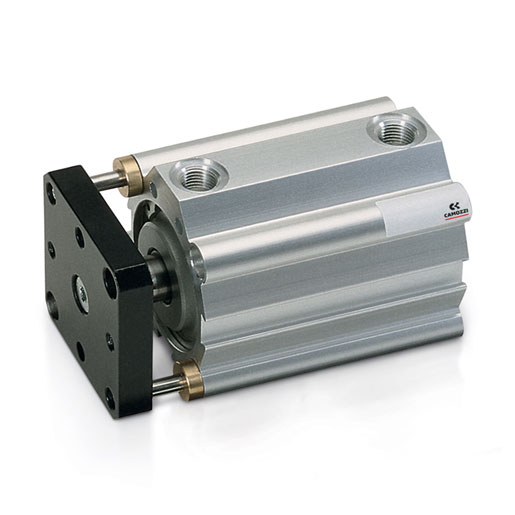 Cilindro de carrera corta d/efecto con guía antirotación Ø32 QPR2A032A030