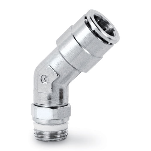 Racor codo macho giratorio 1/4 45° BSPP Sprint S6110 8-1/4